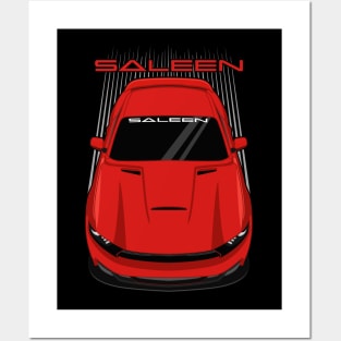 Ford Mustang Saleen S302 - 2015-2017 - Red Posters and Art